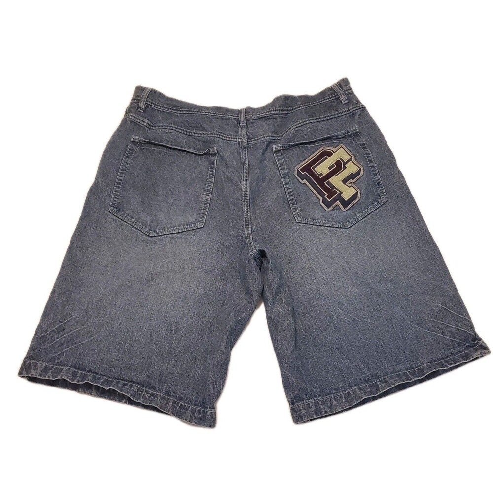 Phat Farm Farmers Jean Shorts Carpenter Sz 40 Hip Hop Baggy Denim 90s Y2K VTG
